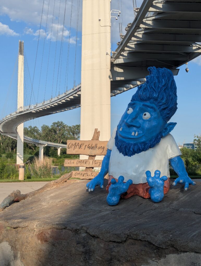 Hi from Omar the Troll underneath the Bob Kerrey Pedestrian Bridge!