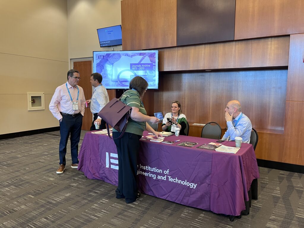 Sponsor table visit with IET