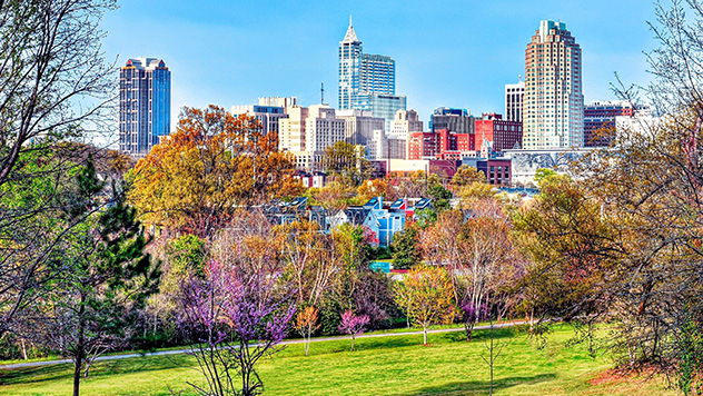 Landscape of Raleigh, North Carolina